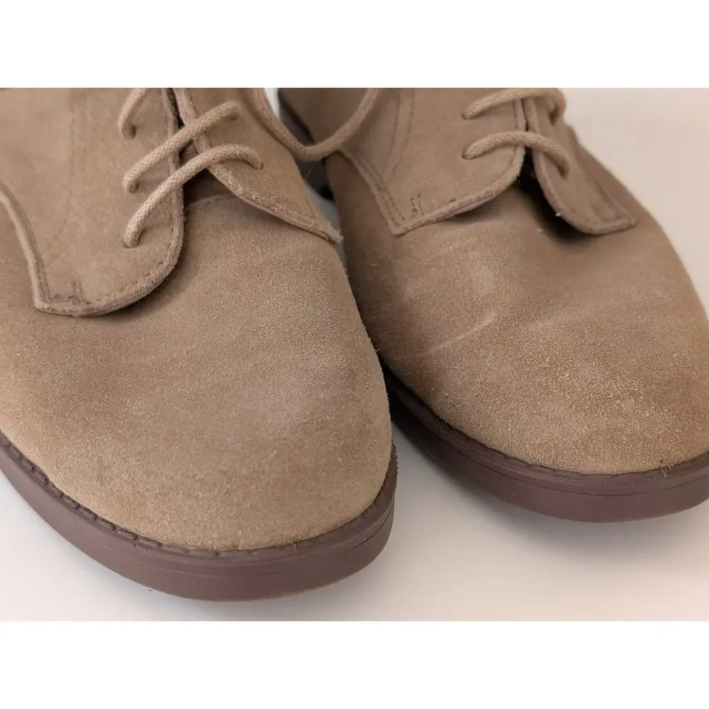​G.H. Bass & Co. Emmie Suede Oxfords Tan Academia Business Casual Women’s 7